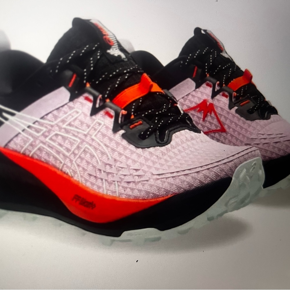 ASICS Women's Athletic Shoes - Black, Red, and White